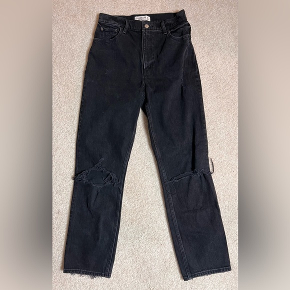 Abercrombie & Fitch Pants - Abercrombie & Fitch Black 90’s Ultra High Rise Straight Jean